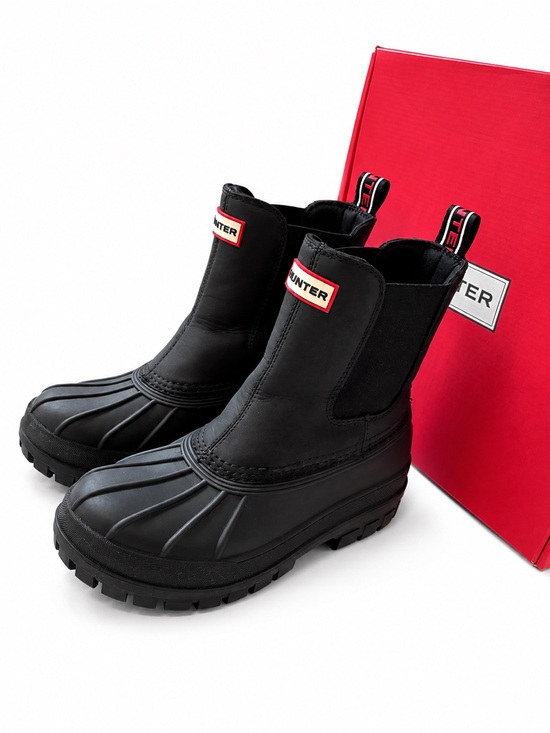 Hunter Shoes - Hunter Original Commando Chelsea Boots – Black Waterproof